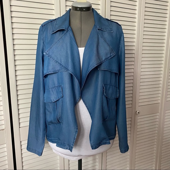 Tencel jacket with soft lapels & Pockets L - Picture 4 of 12